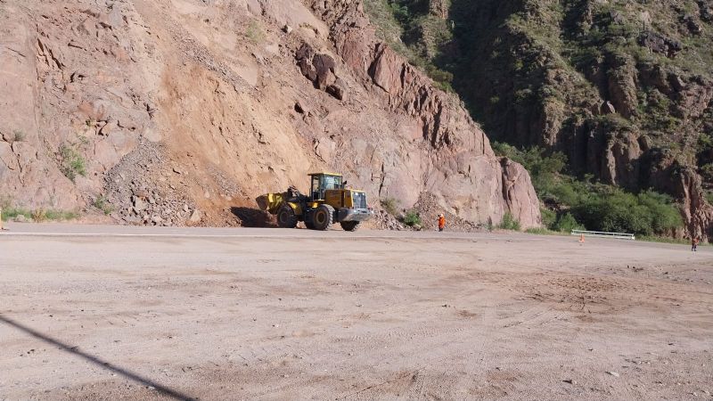 Se normaliza la circulación tras un derrumbe en la Quebrada de Belén