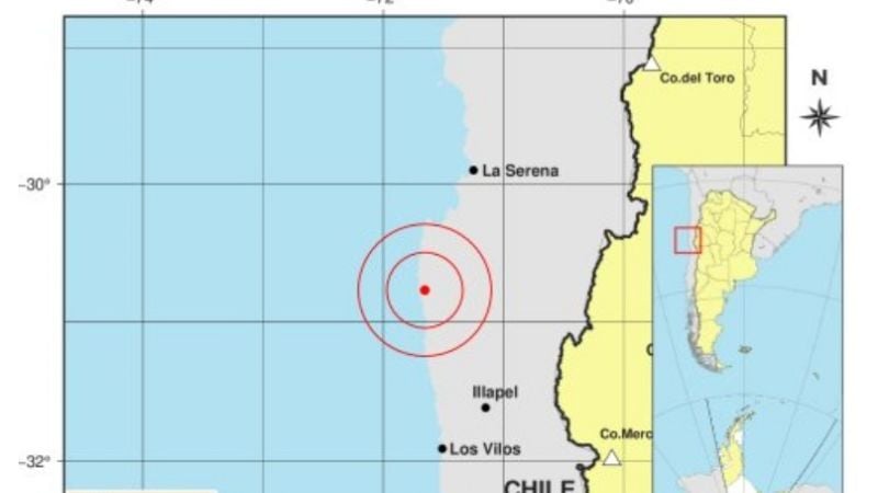 Fuerte sismo de 6° en Chile, se sintió en Catamarca