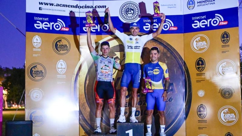 Gerardo Tivani brilla en el prólogo y arranca la 50° Vuelta de Mendoza