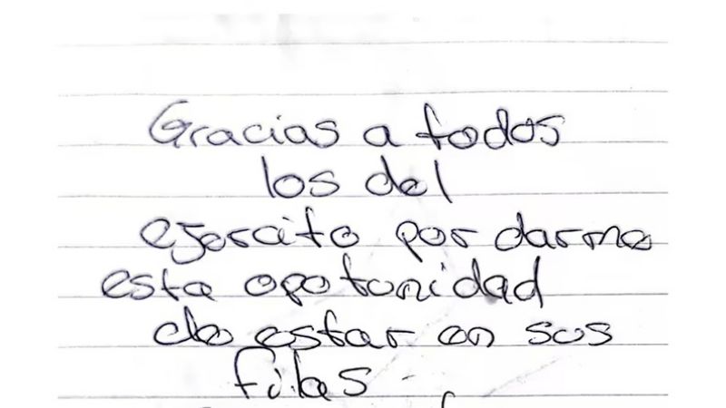 “No quiero ser más una carga para todos”, la carta que dejó el soldado que se suicidó