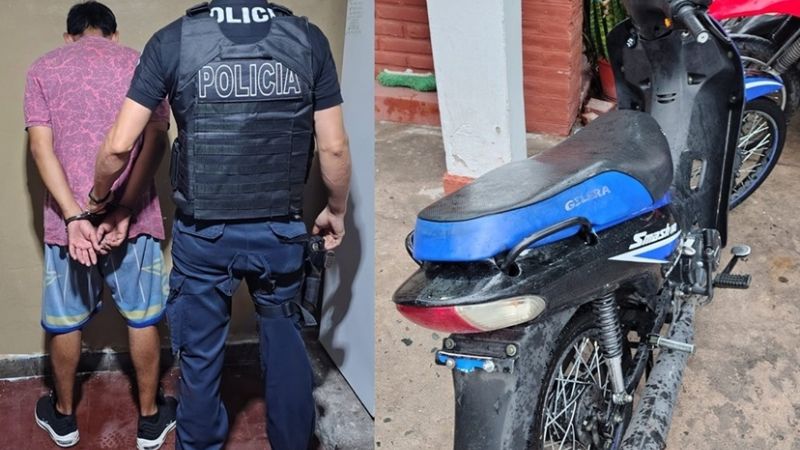 Quiso robar en un negocio, pero le salió mal y terminó preso