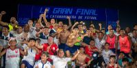 TUCUMÁN CENTRAL celebrand su ascenso al Federal A, en la final disputada en la Liga Catamarqueña.