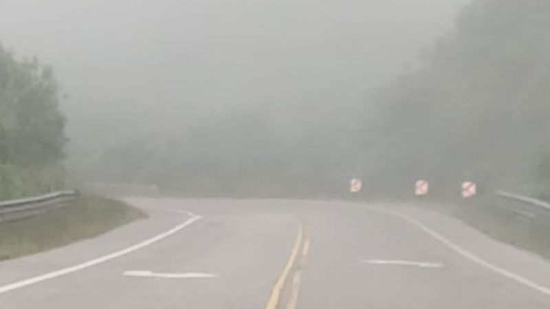 Advierten por visibilidad reducida en la Cuesta del Totoral