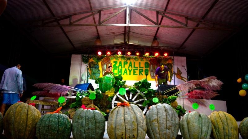 Fiesta, espuma y harina: La Peña del Zapallo Chayero premió a los mejores zapallos