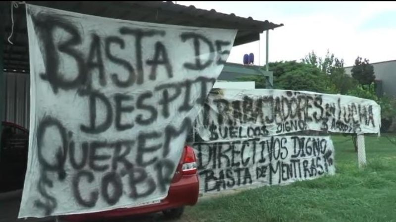 Trabajadores de la empresa CAMINO se manifestaron en el CAPE