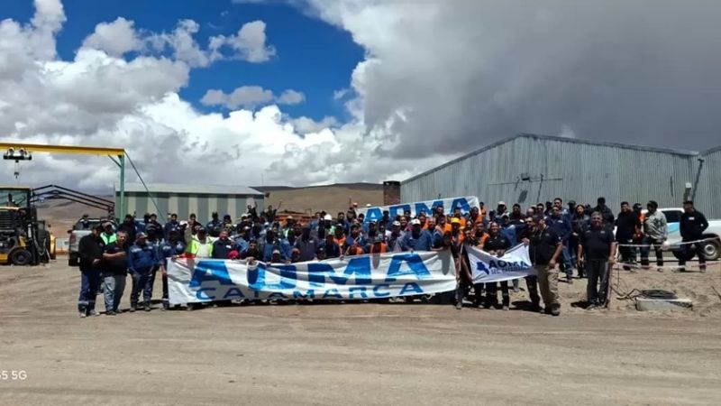AOMA activó medidas de fuerza en la operación de Río Tinto