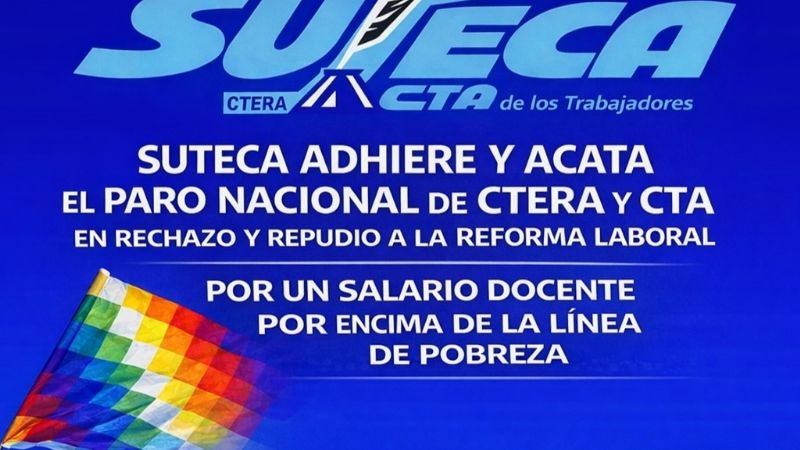 Todos los gremios educativos adhieren al paro