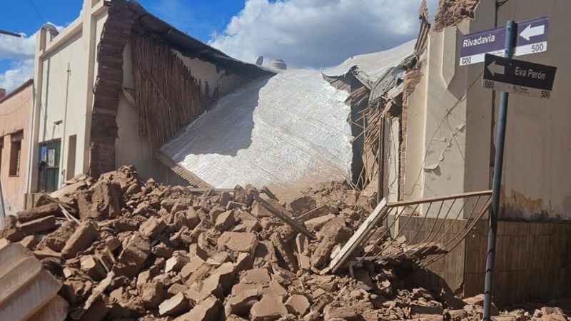 Pudo haber sido una tragedia: se derrumbó una casa