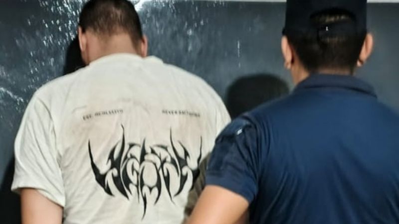 Robó una rueda de camioneta