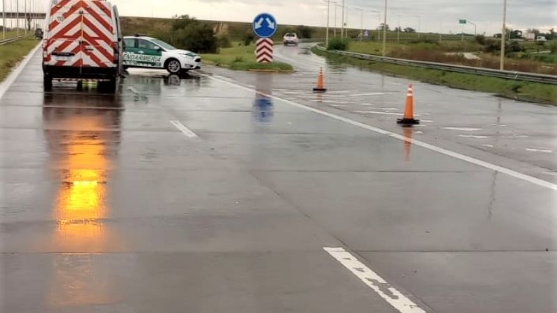 RN 9: Desvíos por cierre parcial tras temporal en Armstrong
