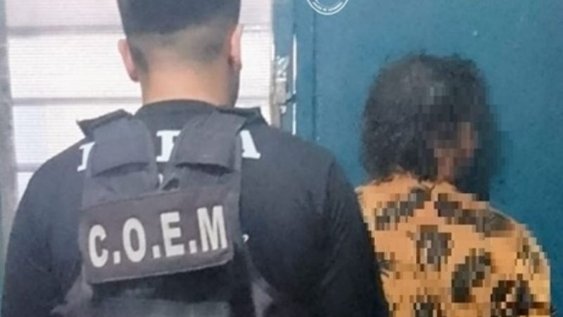 Agredió a su pareja y a su hijo con un caño