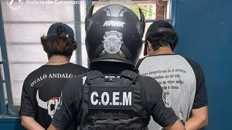 Detenidos con motopartes de origen dudoso