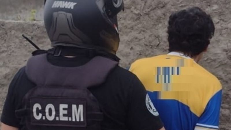 En una actitud cobarde, le pegó a su madre