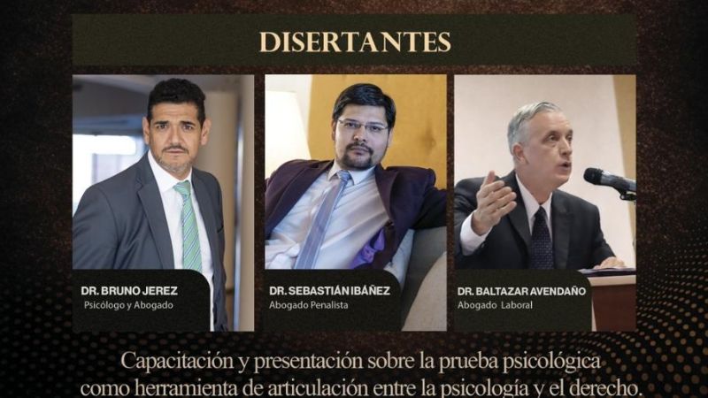 Capacitación sobre prueba psicológica y práctica judicial