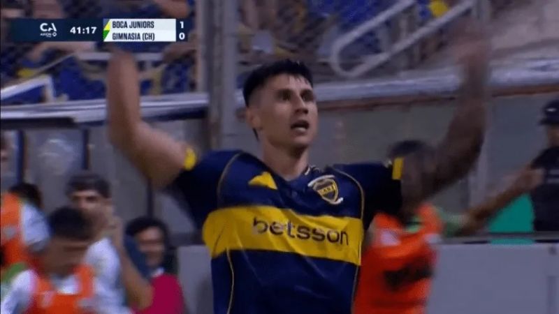 Debut soñado de Bareiro, con gol, en Boca