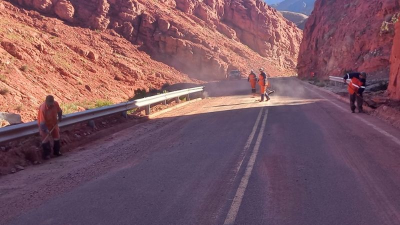 Despejaron derrumbes en la Quebrada Las Angosturas