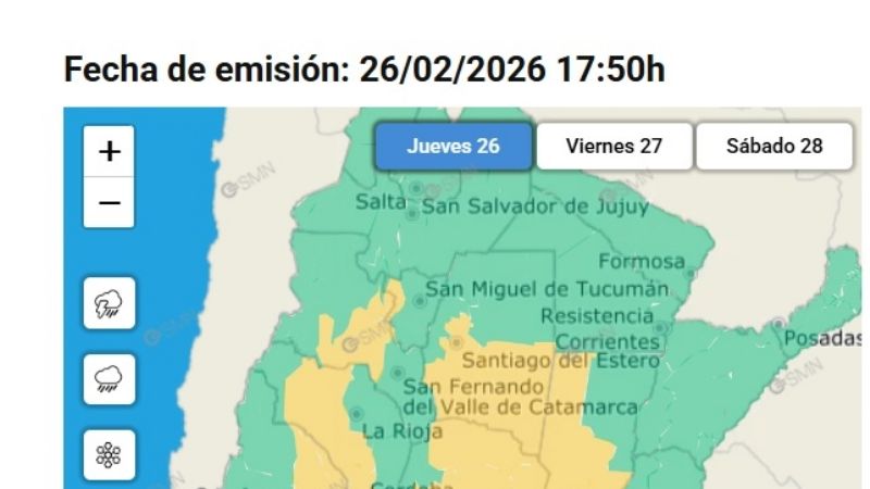 Una parte de la provincia continúa bajo alerta meteorológica