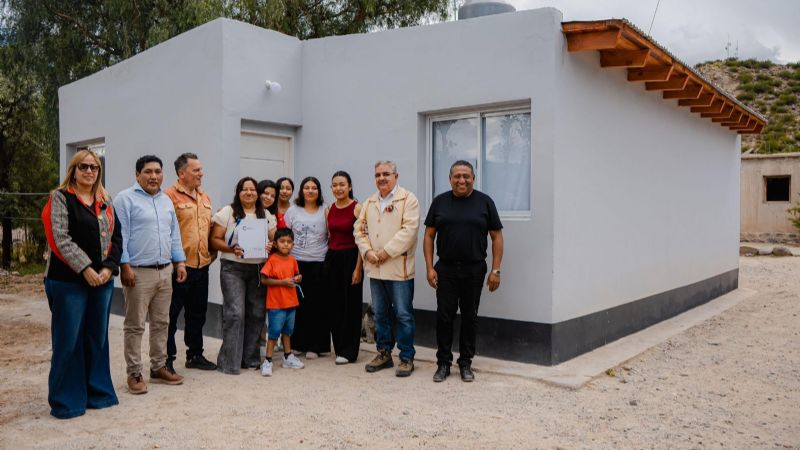 Ocho familias cumplieron el sueño del hogar propio con nuevas casas en el interior de Belén