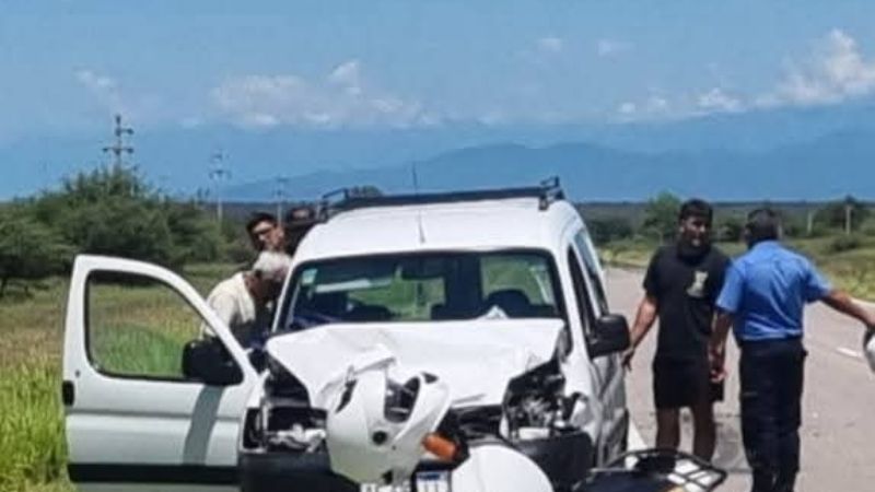 Chocaron una camión y una camioneta en Capayan