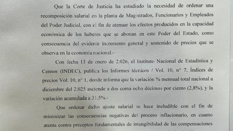 Judiciales tendrán un aumento salarial