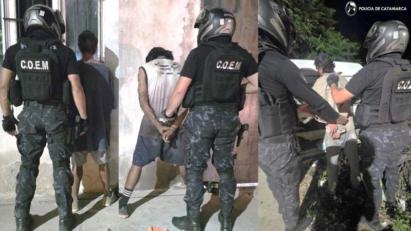 Mega operativo de control policial en la provincia: 16 detenidos