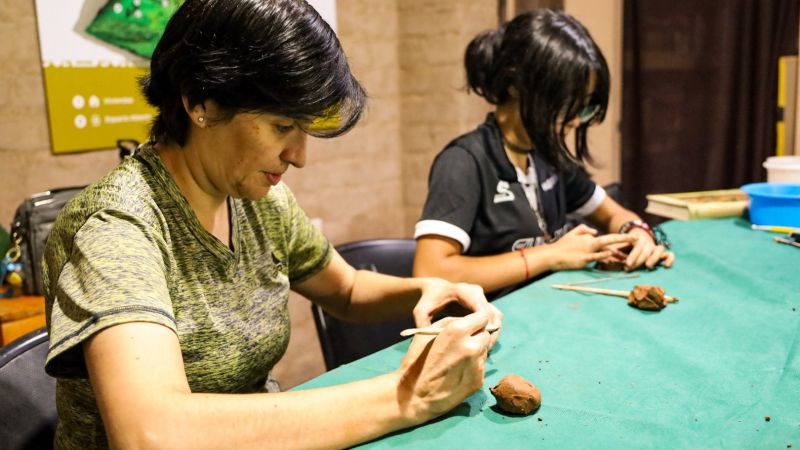 Adultos y niños participaron a pleno de las propuestas recreativas en Casa de la Puna y el Pueblo Perdido