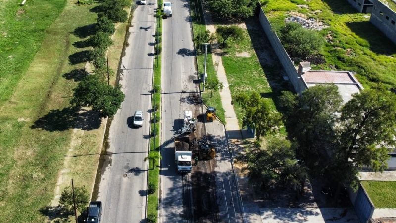 Comenzó la repavimentación en la avenida Los Legisladores