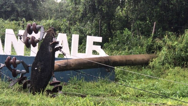 Cayó una columna y se resintió el servicio de energía