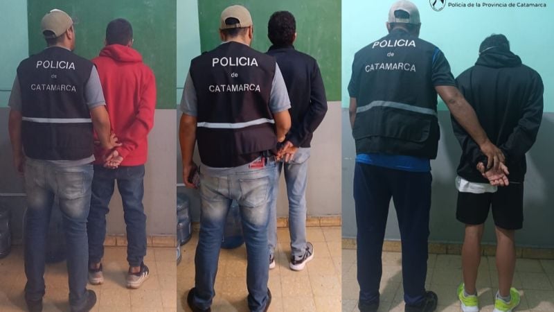 Tres detenidos en Capital y Valle Viejo por requerimientos judiciales
