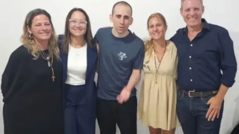 Nahuel Gallo se reunió con la familia de Germán Giuliani, el último argentino detenido por el régimen de Maduro