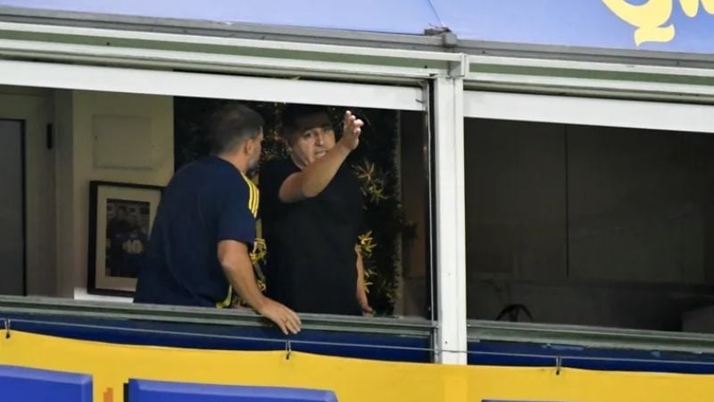 Riquelme y una gesticulación que llamó la atención