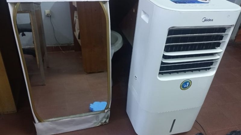 Recuperaron un aire acondicionado portátil