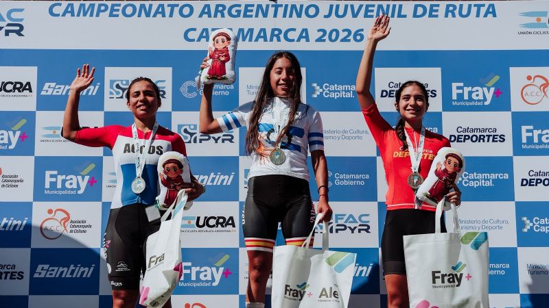 Catamarca logró su primer podio en el Argentino de Ruta