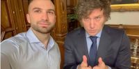 OPERADOR CLAVE. El presidente Milei interactuó, al menos en cinco ocasiones, desde su teléfono personal con el lobista cripto Mauricio Novelli, antes y después del lanzamiento de $Libra.