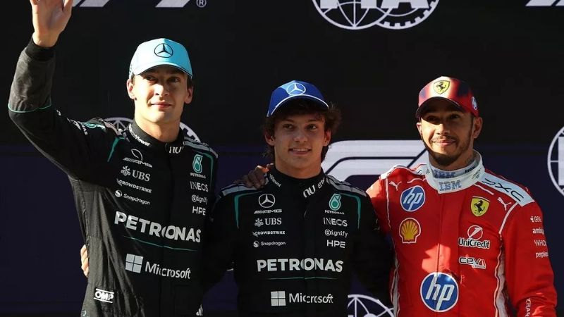 Antonelli, el piloto más joven en conseguir la pole