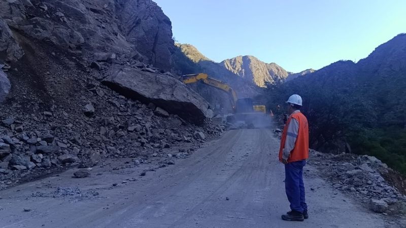 Quedó habilitado el tránsito por RN 40, en la Quebrada de Belén