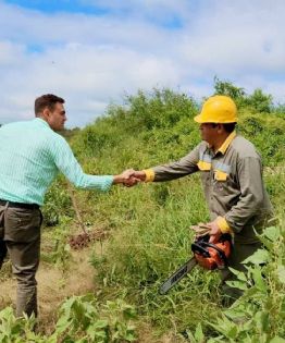 Barot supervisó obras de recuperación y mejoras en la zona norte de Los Altos
