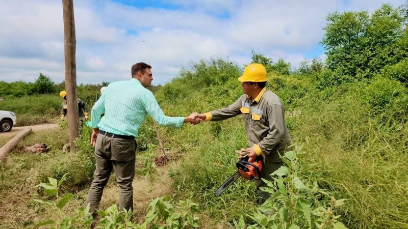 Barot supervisó obras de recuperación y mejoras en la zona norte de Los Altos