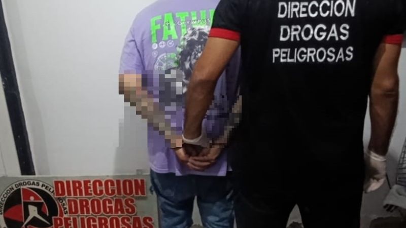 Operativo antidroga en el sur: un detenido y más de medio kilo de cocaína secuestrados