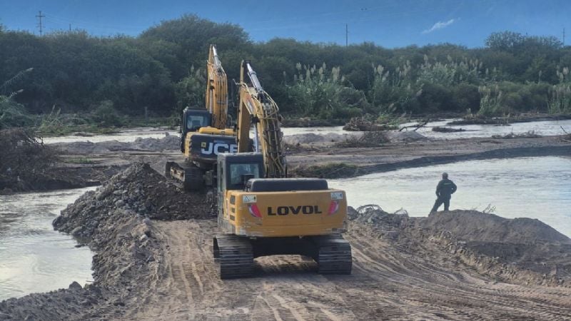 Avanza la reparación del sistema Río del Valle tras los daños provocados por la crecida