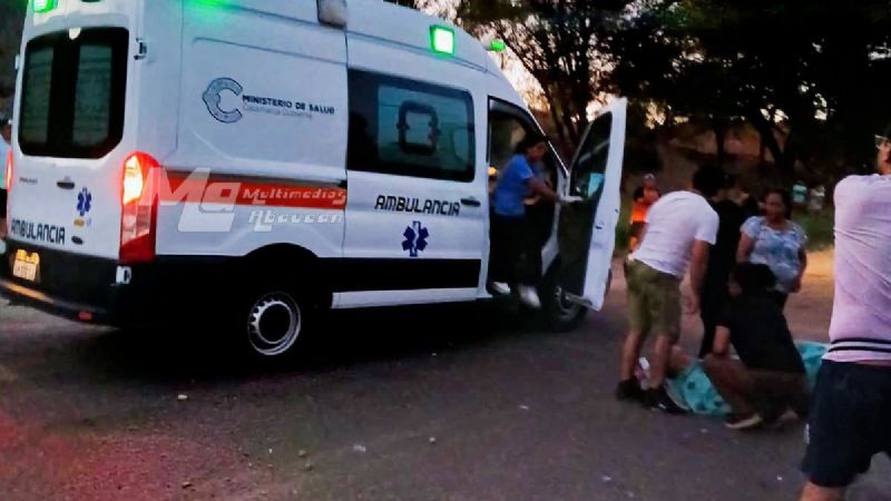 Vuelco en Saujil: un septuagenario fue hospitalizado tras un siniestro vial