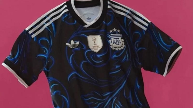 La camiseta alternativa de Argentina para el Mundial