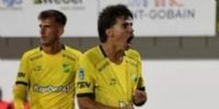 Juan Manuel Gutiérrez grita su gol para Defensa, en la victoria del 