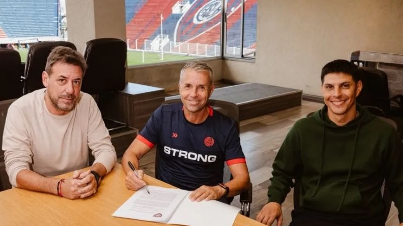 Primer entrenamiento de Álvarez en San Lorenzo