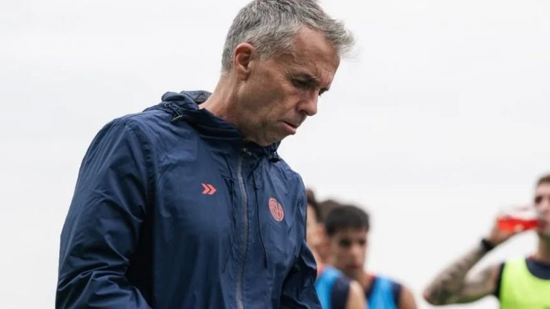 Primer entrenamiento de Álvarez en San Lorenzo