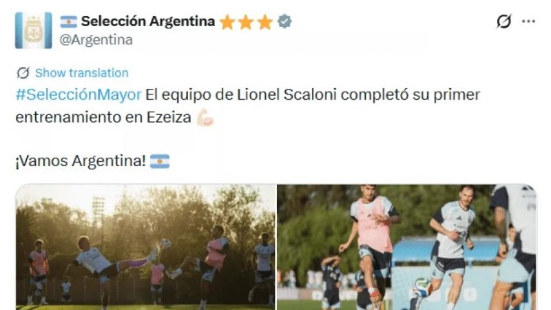 La Selección entrenó pensando en Mauritania