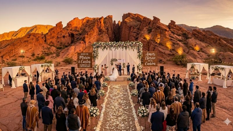Polémica por boda en área protegida de Cafayate