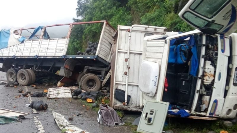 Volcó otro camión en la Cuesta del Totoral