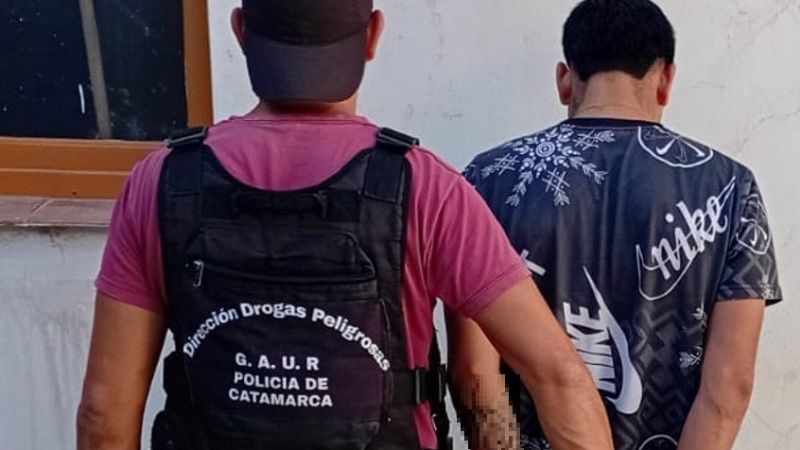 Andalgalá: detienen a un joven con cocaína