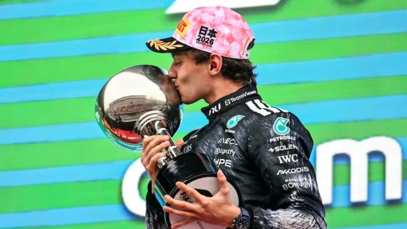 Ganó Antonelli y Colapinto 16° en el GP de Japón